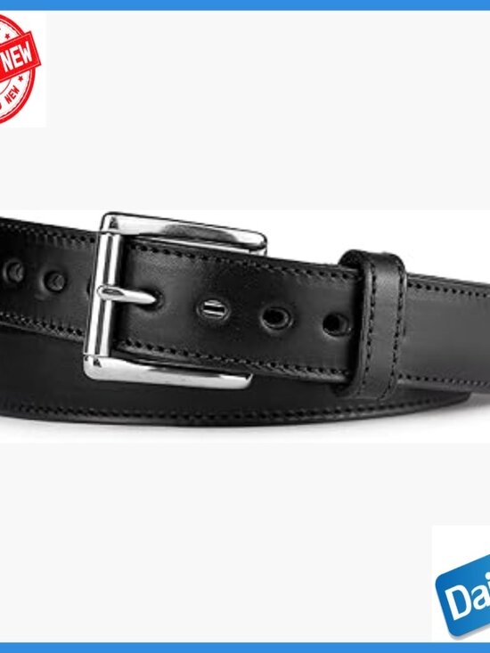 Slim Leather Holster Belt Heavy Duty Stitching CCW Concealed Carry 1.25\